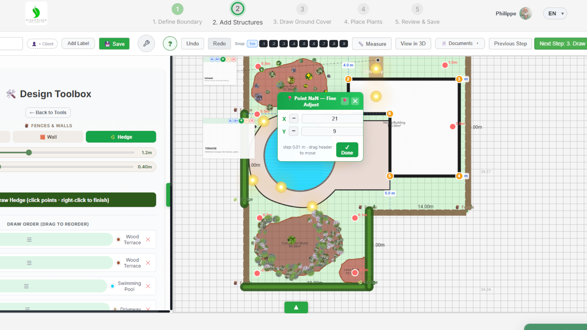Concepteur de jardin 2D